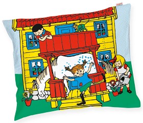 Bild på Pippi Långstrump Örngott 50x60 cm Villekulla (Multi)