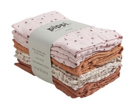 Bild på Pippi Muslinfilt 8-pack (Mocha Mousse)