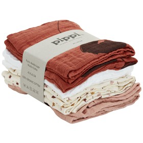 Bild på Pippi Muslinfilt 8-pack (Redwood)