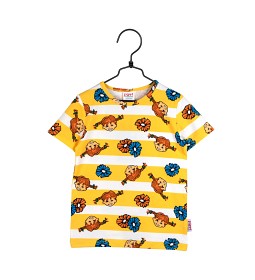 Bild på Pippi och Blommor T-shirt (Gul/Vit)