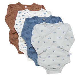 Bild på Pippi Omlottbody 4-pack (Blå/Multi)