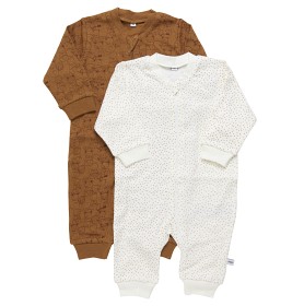 Bild på Pippi Pyjamas i 2-pack (Brun/Vit)