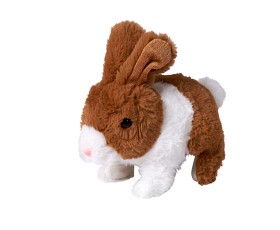 Bild på Happy Pets Teeny Hoppande Kanin (Brun/Vit)
