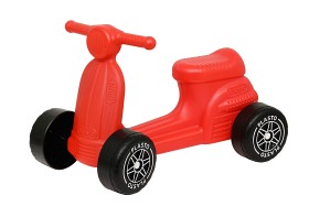 Bild på Plasto Scooter med tysta hjul (Röd)