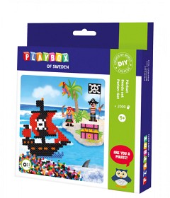 Bild på Playbox Pärlset rörpärlor 2000 st (Pirater)