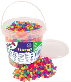 Bild på Playbox Rörpärlor i hink 5000 st (Neonmix)
