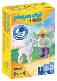 Bild på Playmobil 1.2.3 70402 Älva med rådjurskid