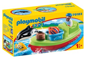 Bild på Playmobil 1.2.3 - Fiskare med båt