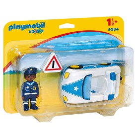 Bild på Playmobil 1.2.3 - Polisbil 9384