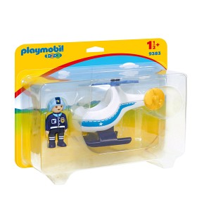 Bild på Playmobil 1.2.3 - Polishelikopter 9383