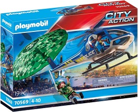 Bild på Playmobil City Action 70569 Polishelikopter: Fallskärmsjakt