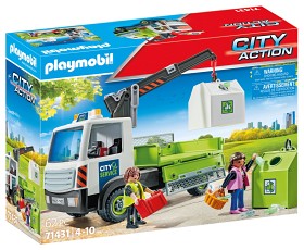 Bild på Playmobil City Action 71431 Lastbil för returglas med container