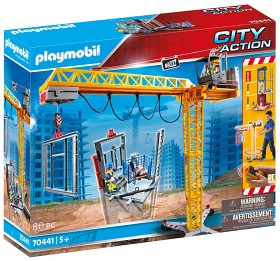 Bild på Playmobil City Action 70441 Radiostyrd byggkran med byggdel