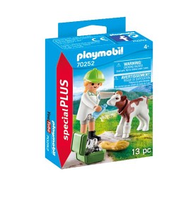 Bild på Playmobil Country Veterinär med kalv 70252