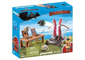 Bild på Playmobil Dragons - Gape Rapkäft med fårsele 9461