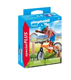 Bild på Playmobil Family Fun - Mountainbikeåkare cyklar i bergen 70303