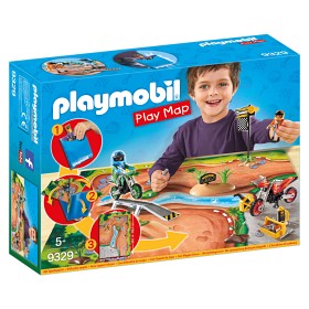 Bild på Playmobil Play Maps - Lekmatta Motocross 9329