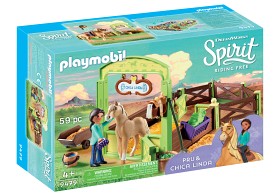 Bild på Playmobil Spirit Hästbox Pru och Chica Linda 9479