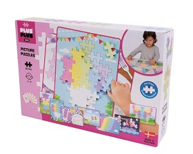 Bild på Plus Plus BIG 3D Byggsats 60-bitar (Fotopussel pastell) 