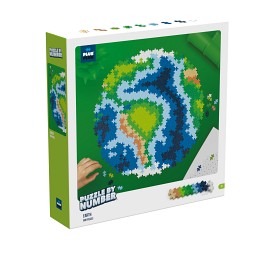 Bild på Plus Plus Puzzle By Number 3D Byggsats 800-bitar (Jorden)  