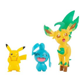 Bild på Pokémon Battle Figur 3-pack (Pikachu, Wyanaut, Leafe)