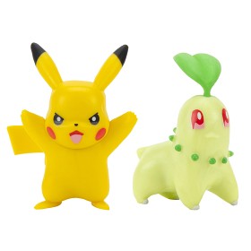 Bild på Pokémon Battlefigurer 2-Pack (Chikorita & Pikachu)