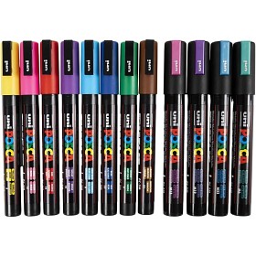 Bild på Posca Marker PC-3M 12 st (Mixade färger)