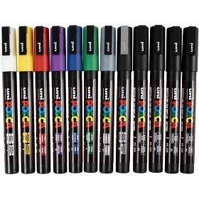 Bild på Posca Marker PC-3M 12 st (Mixade färger)