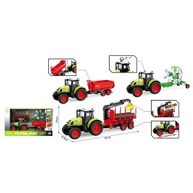 Bild på Rapid Speed - Traktor med vagn & 2 maskiner 1:20