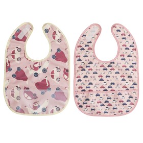 Bild på Rätt Start Haklapp Bilar 2-pack (Rosa)