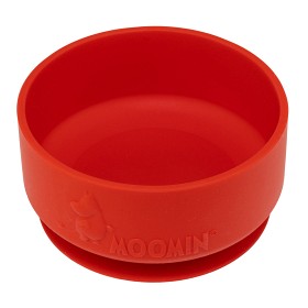 Bild på Rätt Start Mumin Skål med Sugkopp Silikon (Lingonberry Red)