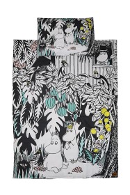 Bild på Rätt Start Påslakanset Mumin 150x210 cm Djungel