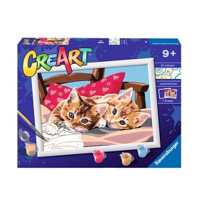 Bild på Ravensburger CreArt Två gulliga katter (Måla nummer)