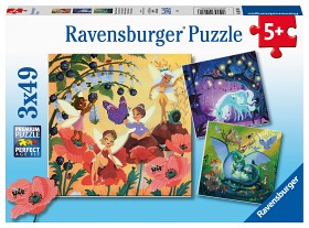 Bild på Ravensburger Magiska karaktärer Pussel (3x49-bitar)