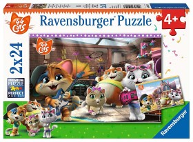 Bild på Ravensburger Pussel 44 Cats (2x24-bitar)