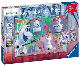 Bild på Ravensburger Disney Frozen Alla älskar Olof Pussel (2x12-bitar)