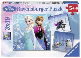 Bild på Ravensburger Pussel Disney Frozen Vinteräventyr 3x49-bitar