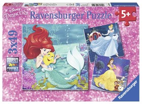 Bild på Ravensburger Pussel Disney Princess Äventyr 3x49-bitar