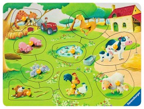 Bild på Ravensburger Pussel Djuren på gården 9-bitar