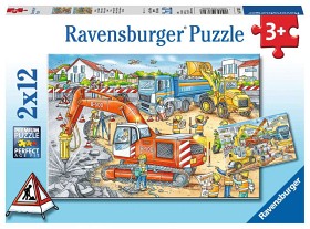 Bild på Ravensburger Pussel Kaos på byggarbetsplatsen 2x12 bitar