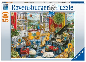 Bild på Ravensburger Pussel Musikrum (500-bitar)