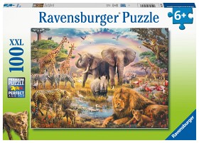 Bild på Ravensburger Pussel Savannen (100-bitar)