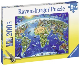 Bild på Ravensburger Pussel Världens landsmärken 200-bitar