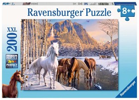 Bild på Ravensburger Pussel Vinterhästar 200-bitar
