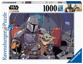 Bild på Ravensburger Star Wars Pussel The Mandalorian (1000-bitar) 