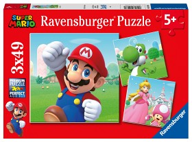 Bild på Ravensburger Super Mario Pussel (3x49-bitar)