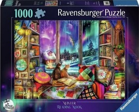 Bild på Ravensburger The Winter Reading Nook Pussel 1000-bitar