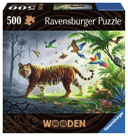 Bild på Ravensburger Wooden Träpussel Tiger (500-bitar)