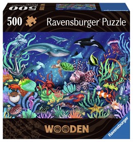 Bild på Ravensburger Wooden Träpussel Under the sea (500-bitar)