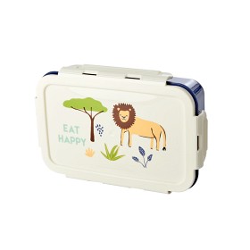 Bild på Rice Lunchbox med djungelmotiv (Blå)